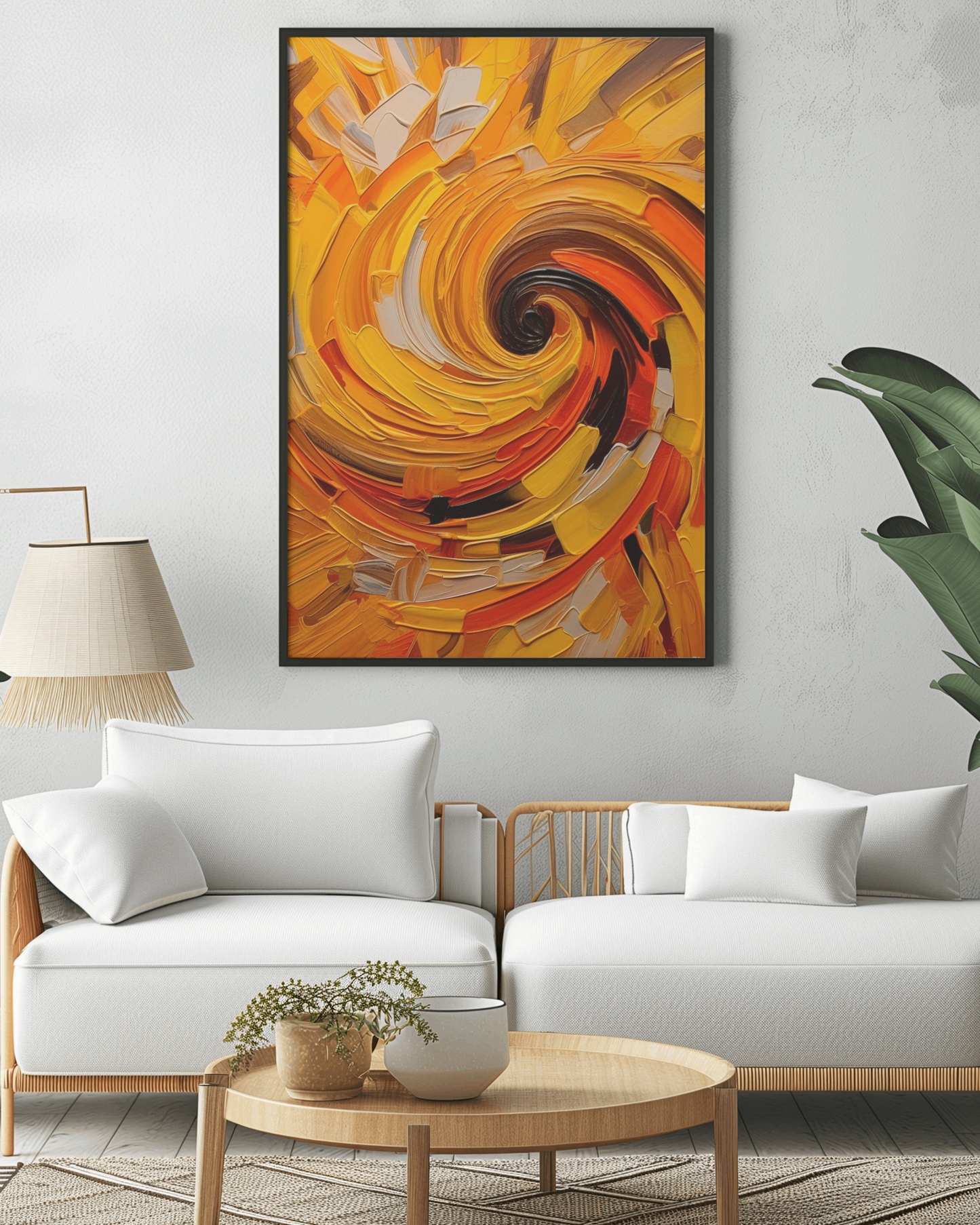 Electric Sun Canvas Painting