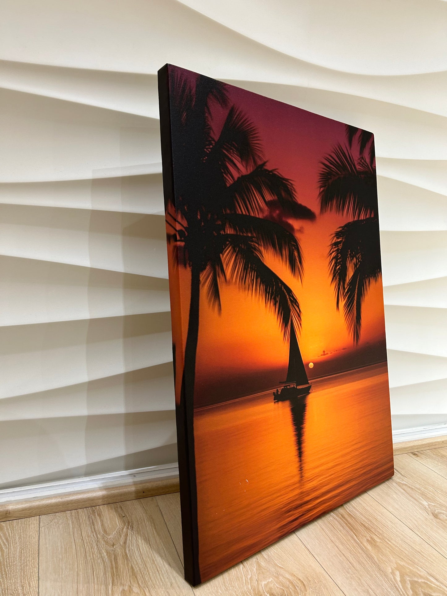 Calm of a Sunset Canvas Painting