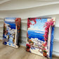 Spring in Santorini - 003 Canvas Painting