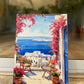 Spring in Santorini - 003 Canvas Painting