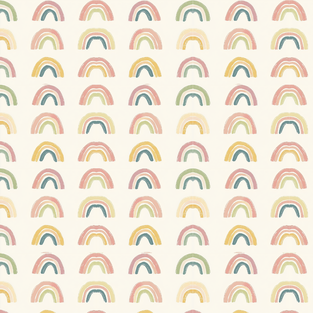 Rainbow Arch Pattern Wallpaper