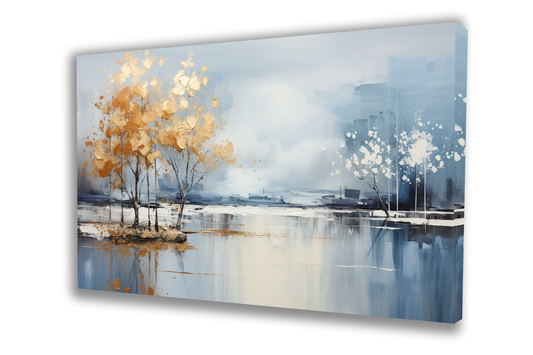 Serene Lake Canvas Painting