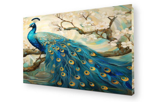 Peacock Dreams Canvas Painting