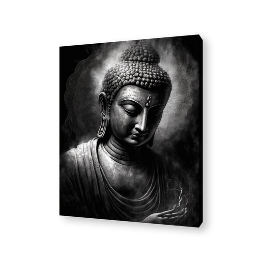 Lord Buddha - 003 Framed Canvas