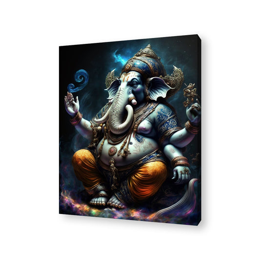 Lord Ganesha - 002 Canvas Painting
