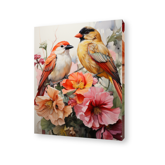 Love Birds Canvas Painting