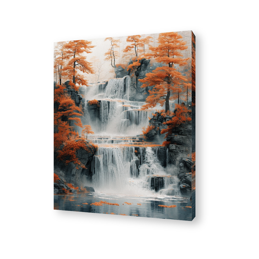 Majestic Waterfall Canvas Painting