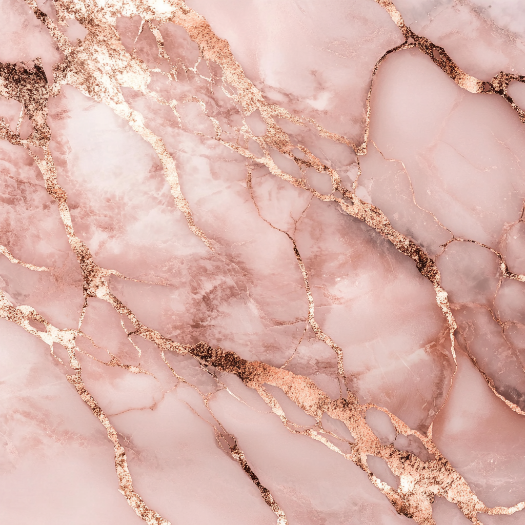 Rose Gold Luxe Marble Wallpaper