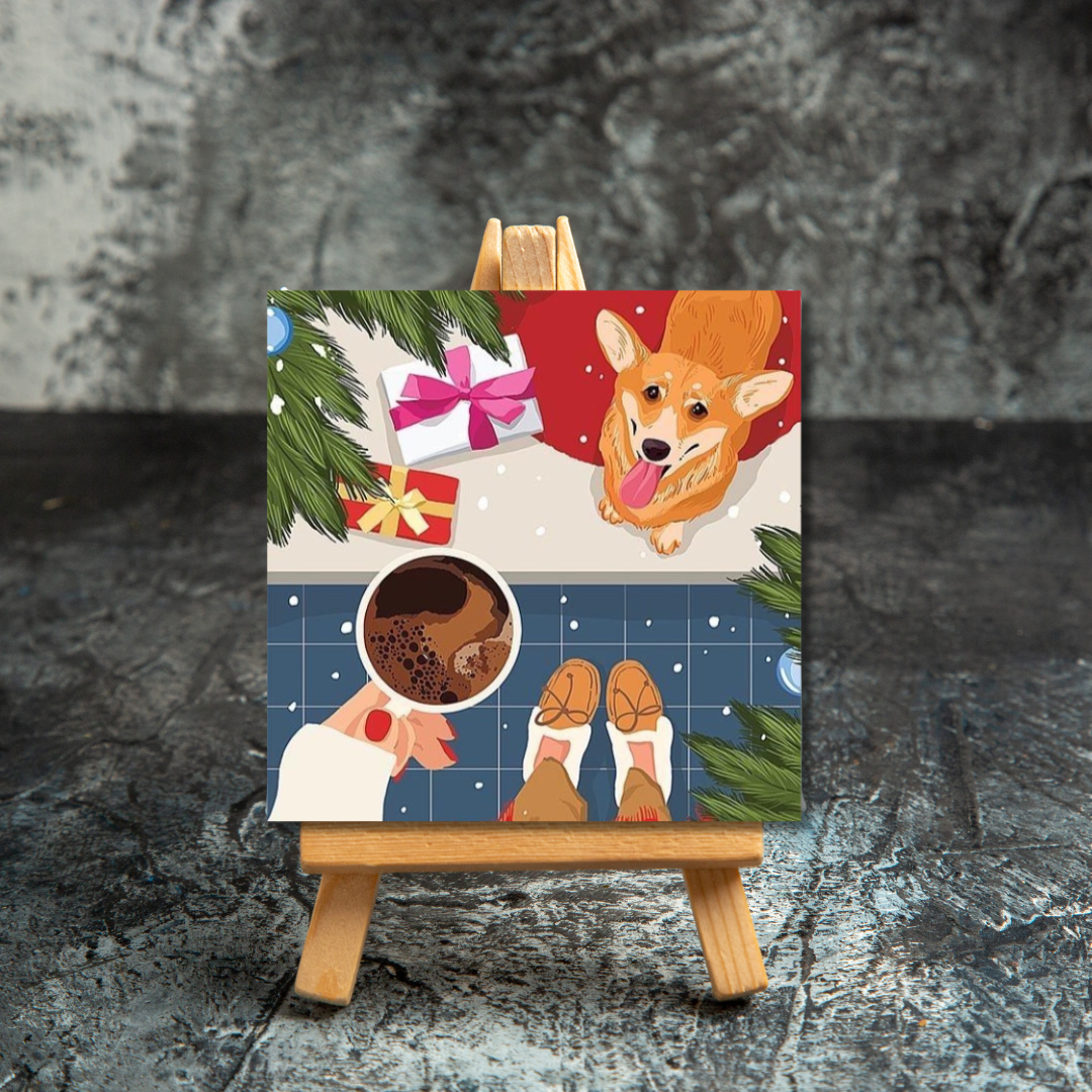 Merry Moment Mini Canvas Painting