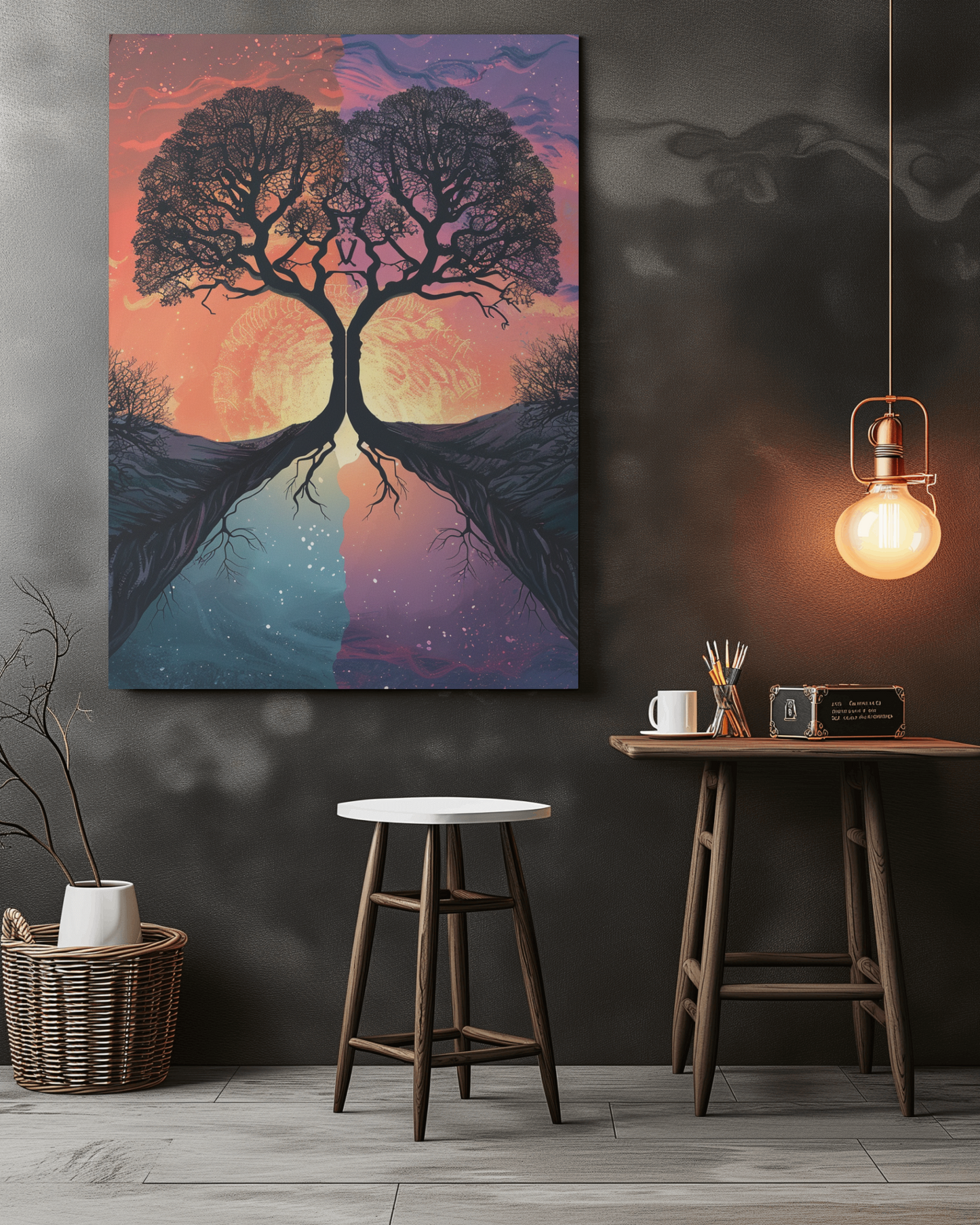 Dusk and Dawn Canvas Painting