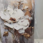 The white Flower Framed Canvas Painting