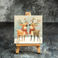 Reindeer friends in the snow Canvas Frames