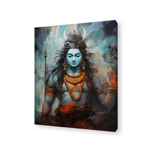 Scared Lord Shiva Canvas Painting