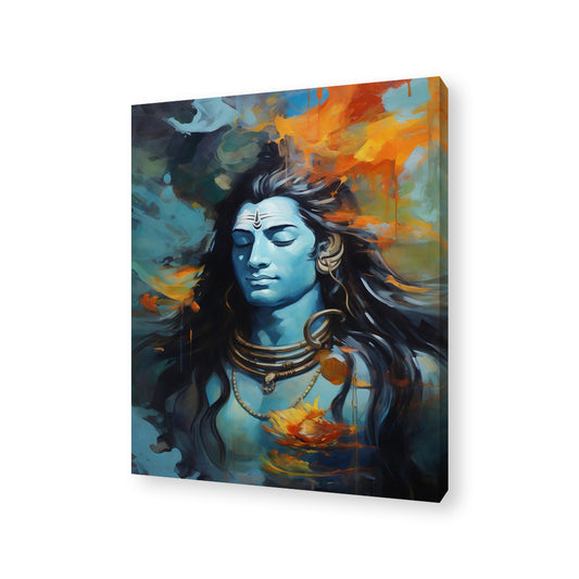 Sublime Lord Shiva Canvas Painting
