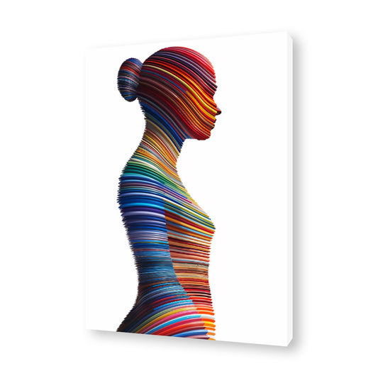 Silhoutte of a Woman Canvas Painting