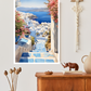 Spring in Santorini - 002 Canvas Painting