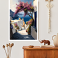 Spring in Santorini - 001 Canvas Painting