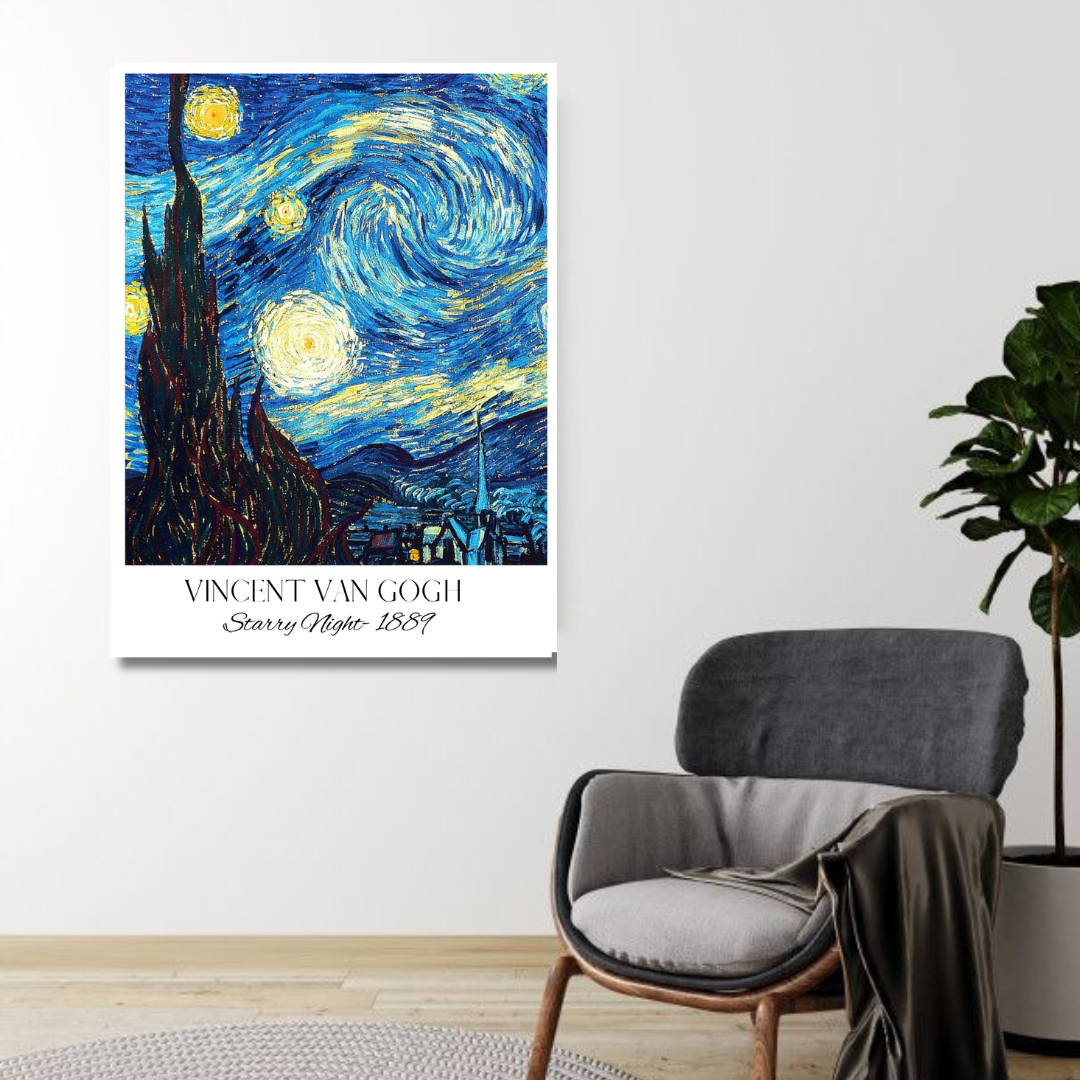 Vincent Van Gogh Starry Night Wall Art For Living Room