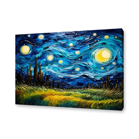 Starry Night Re-imaged Canvas Painting