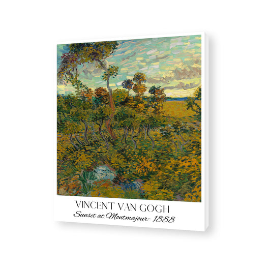 Vincent Van Gogh - Sunset at Montmajor Canvas Painting