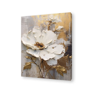 White Flower Canvas Painting