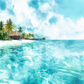 Maldives Seascape Wallpaper