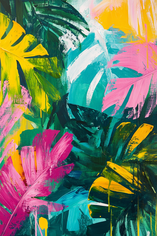 Tropical Pop 001 Canvas Painting