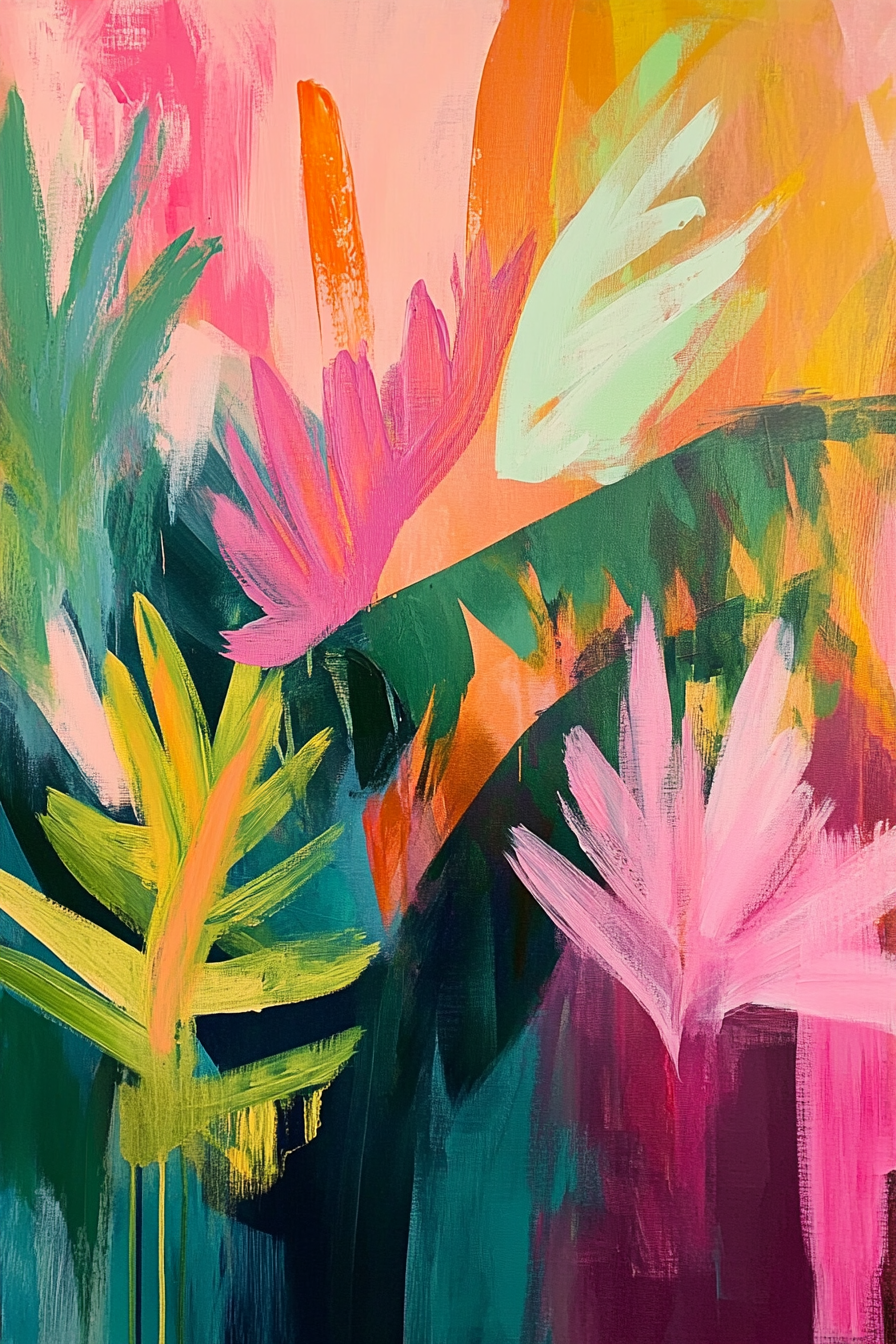 Tropical Pop 001 Canvas Painting