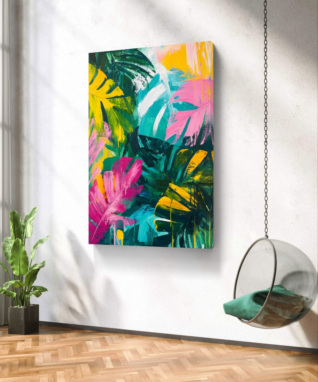 tropical pop 001  Canvas Painting