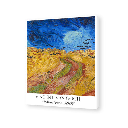 Vincent Van Gogh - Wheat Field Canvas Painting