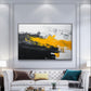 Yellow Contrast Canvas Painting 002