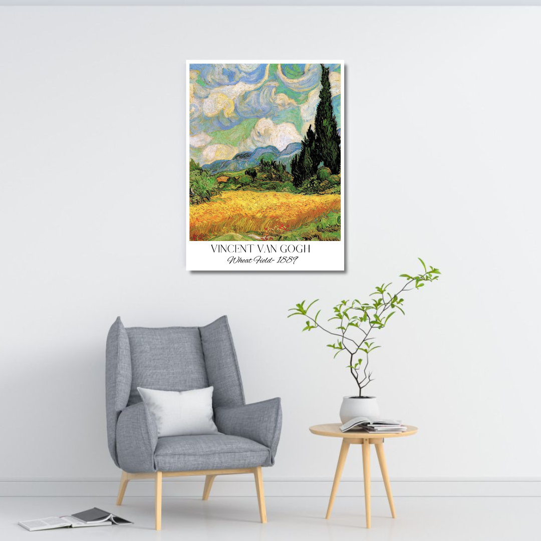 Vincent Van Gogh - Wheat Field 02 Canvas Painting